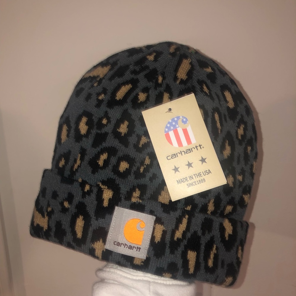 Cheetah Print Carhartt beanie